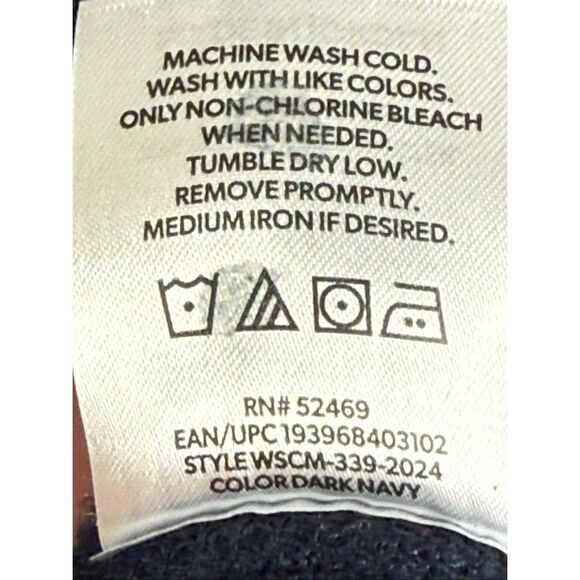 Members Mark polar fleece Men’s button front style shirt size medium - Picture 5 of 8